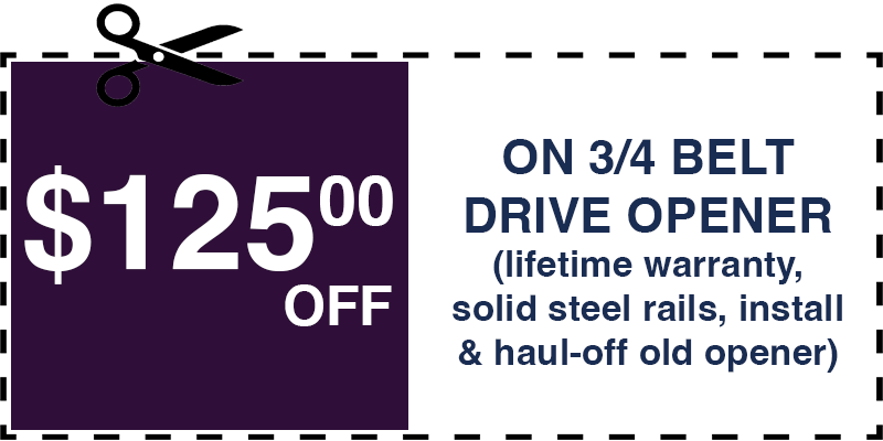 125 off garage door opener Hastings on Hudson